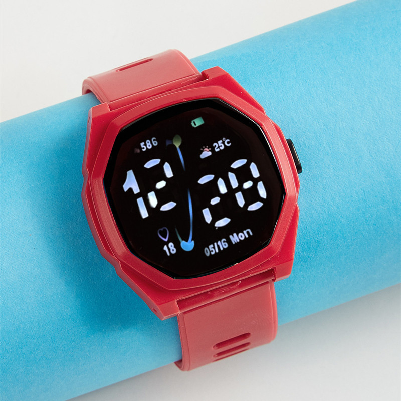 Outdoor Sports Electronic Watch New Led Digital Watch Silicone Strap Women Men Student Wrist Watches