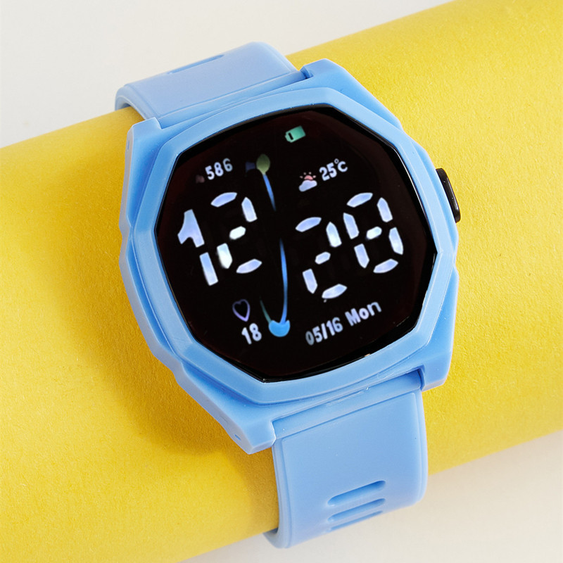 Outdoor Sports Electronic Watch New Led Digital Watch Silicone Strap Women Men Student Wrist Watches
