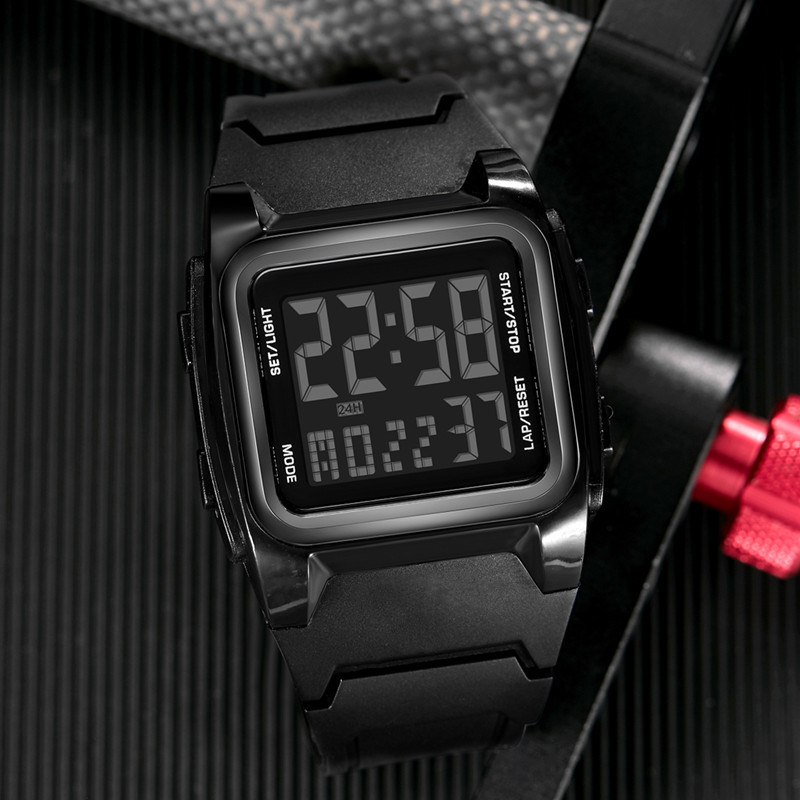Sport Watch Mens Watches Stopwatch Electronic Watch Luminous Alarm Clock Calendar Week Digital Wristwatch for Man Women Students