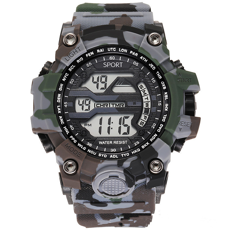 Outdoor Military Men's Digital Watches Women Student Camouflage Clock Sport Dual Time Wristwatch Quartz Watch