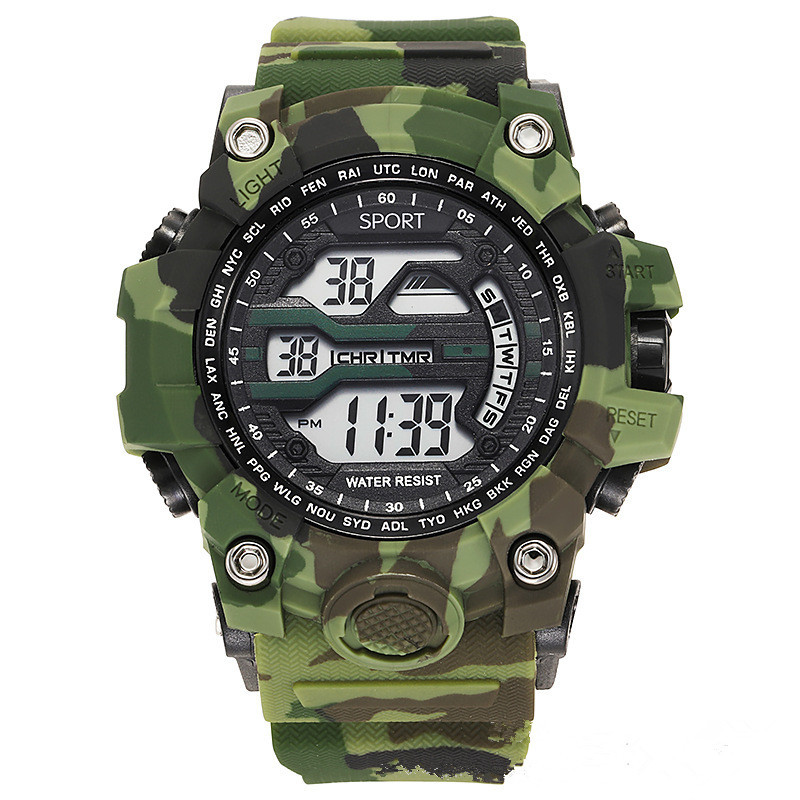 Outdoor Military Men's Digital Watches Women Student Camouflage Clock Sport Dual Time Wristwatch Quartz Watch