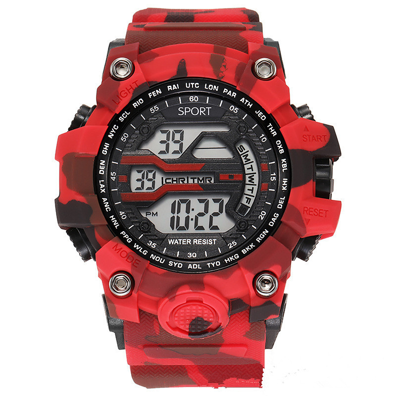 Outdoor Military Men's Digital Watches Women Student Camouflage Clock Sport Dual Time Wristwatch Quartz Watch