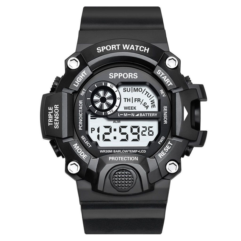 Child Sports Watch Boy Girls Digital Hand Clock Student Alarm Stopwatch Chime Wristwatch School Teen Fashion Watch Kid Hour Men Time
