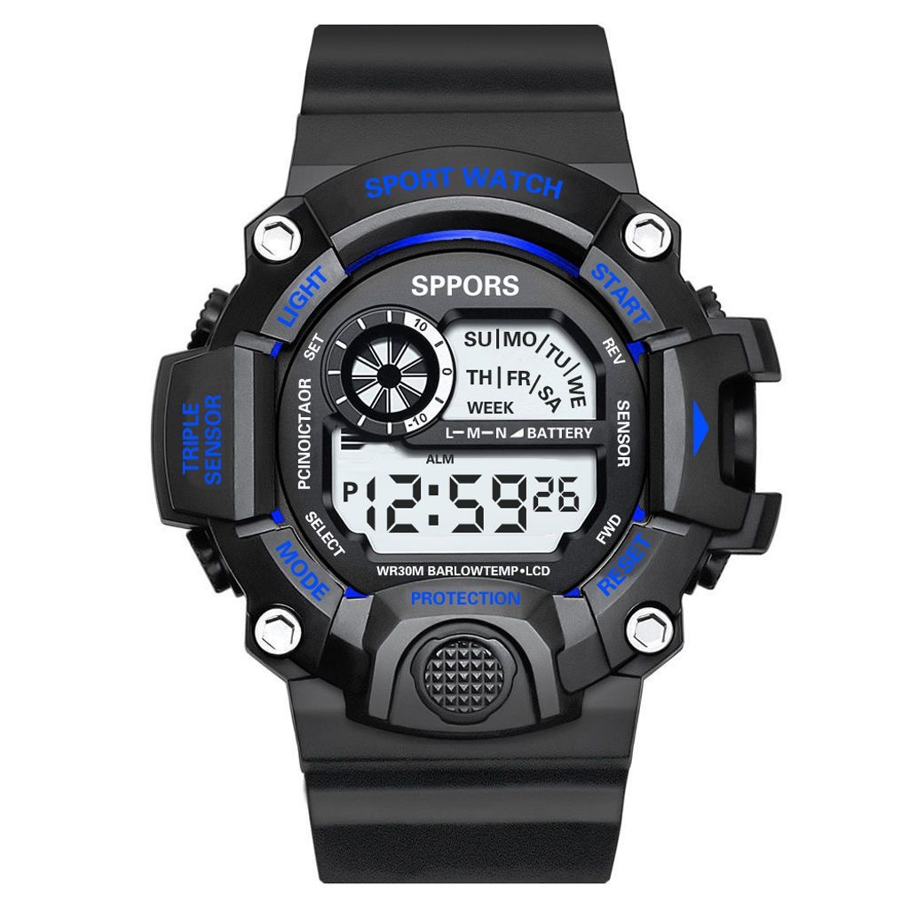 Child Sports Watch Boy Girls Digital Hand Clock Student Alarm Stopwatch Chime Wristwatch School Teen Fashion Watch Kid Hour Men Time