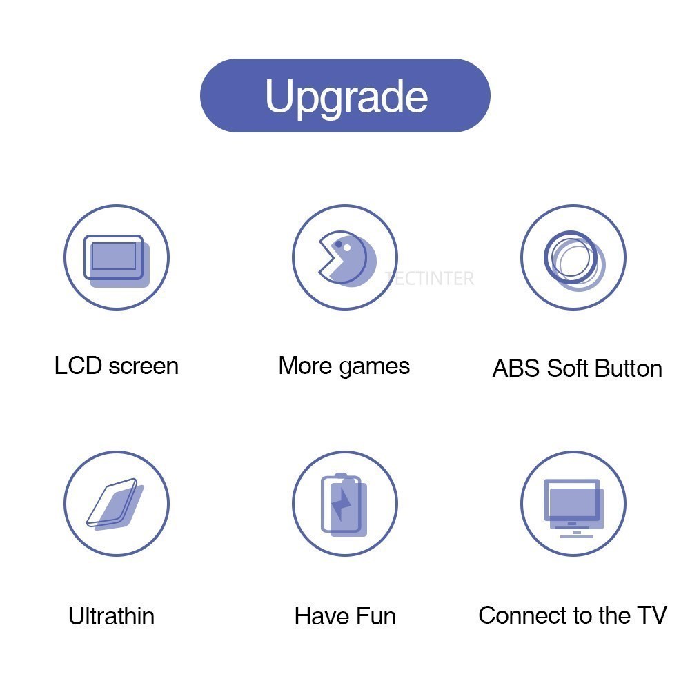 G5 Retro Handheld Game Console With 500 Classic Games 3.0-Inch Screen Portable Handheld Games 1020mAH Rechargeable Battery Support 2 Player