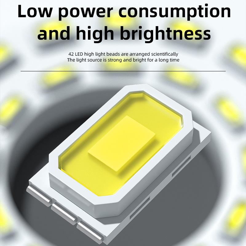 Portable Camping Lamp Dual Light Source Lighting High Brightness LED Flashlight Solar Emergency Light Solar Energy Charge Phone Charging