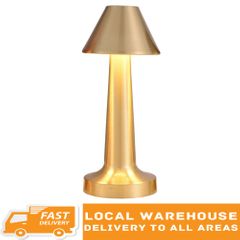 Rechargeable LED Table Lamps Desk Lamp Touch Bedroom Light Living Lights Ambient Light Suitable for Home Restaurant Bar Gold as picture