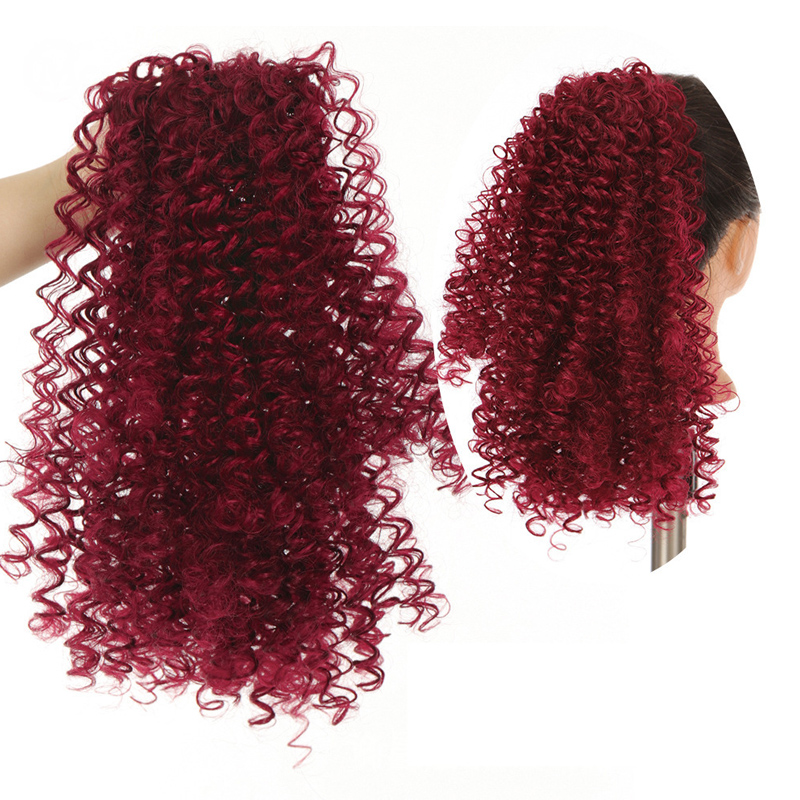 Hair wigs Synthetic Extensions  short curly hair   Ponytail Hair Extension  girl and women high temperature Fiber Synthetic Hair 10 inch