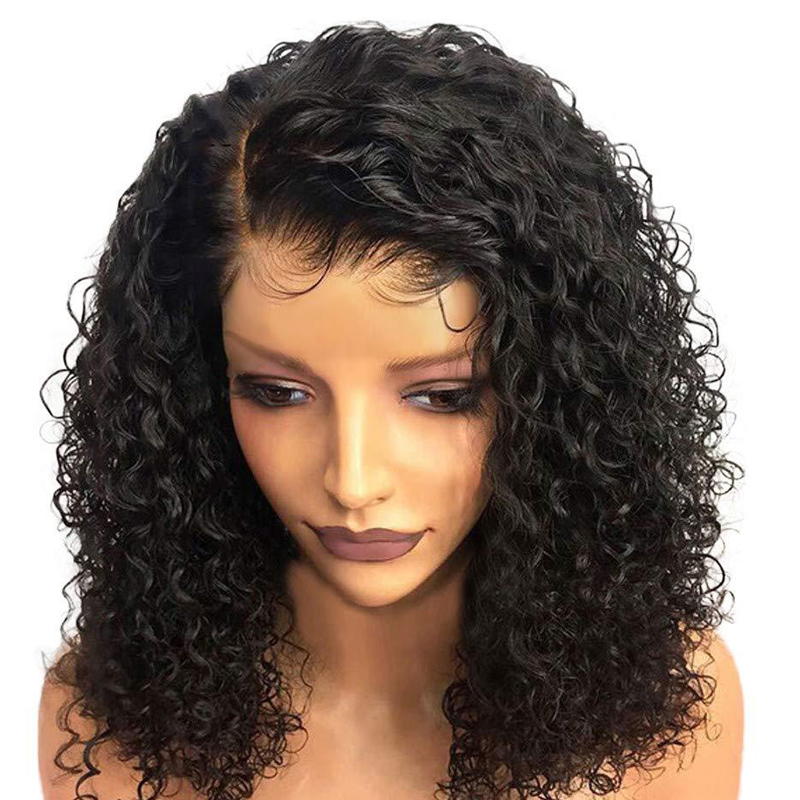 Fashinal African tidal wave water ripples wig curly short wigs black and brawn Synthetic Wigs women and girls gift