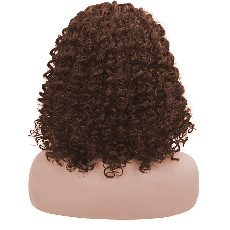 Fashinal African tidal wave water ripples wig curly short wigs black and brawn Synthetic Wigs women and girls gift