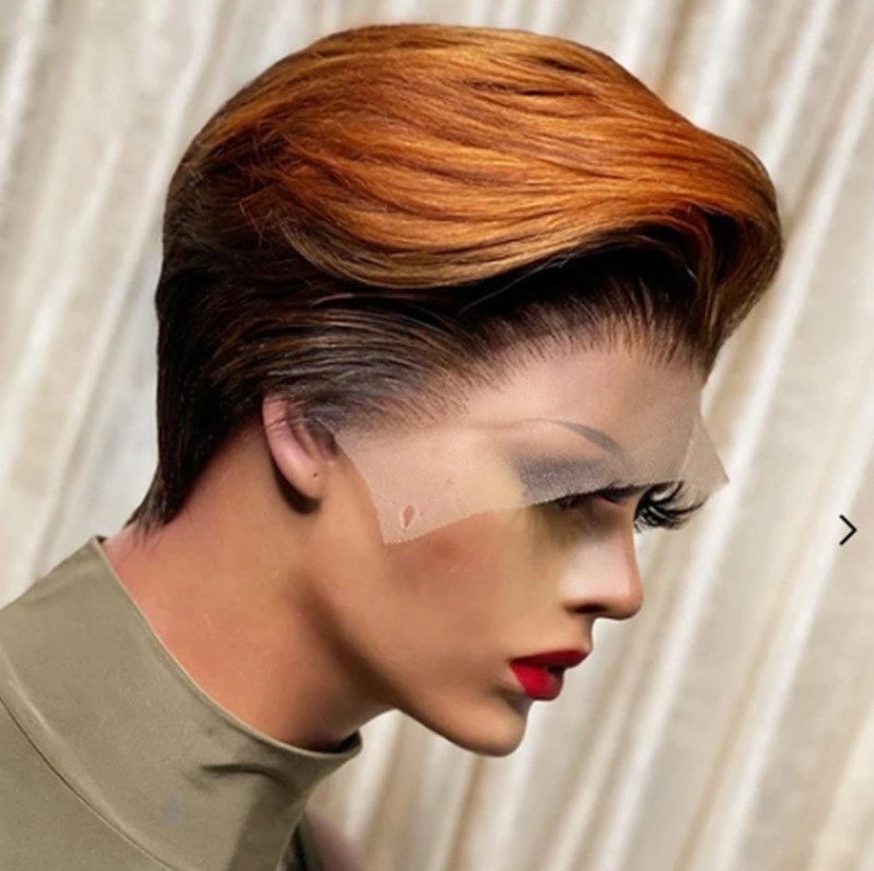 New Fashion Synthetic wigs Hair Wigs girls an women hair wigs short wigs Dark Brown to black 6 inch straight wigs