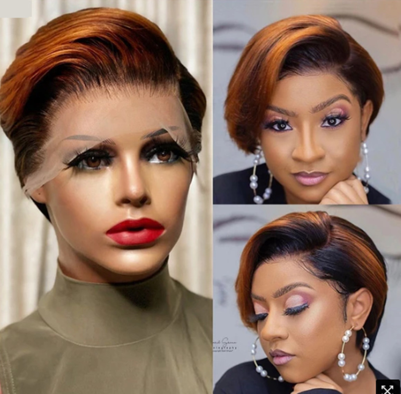 New Fashion Synthetic wigs Hair Wigs girls an women hair wigs short wigs Dark Brown to black 6 inch straight wigs
