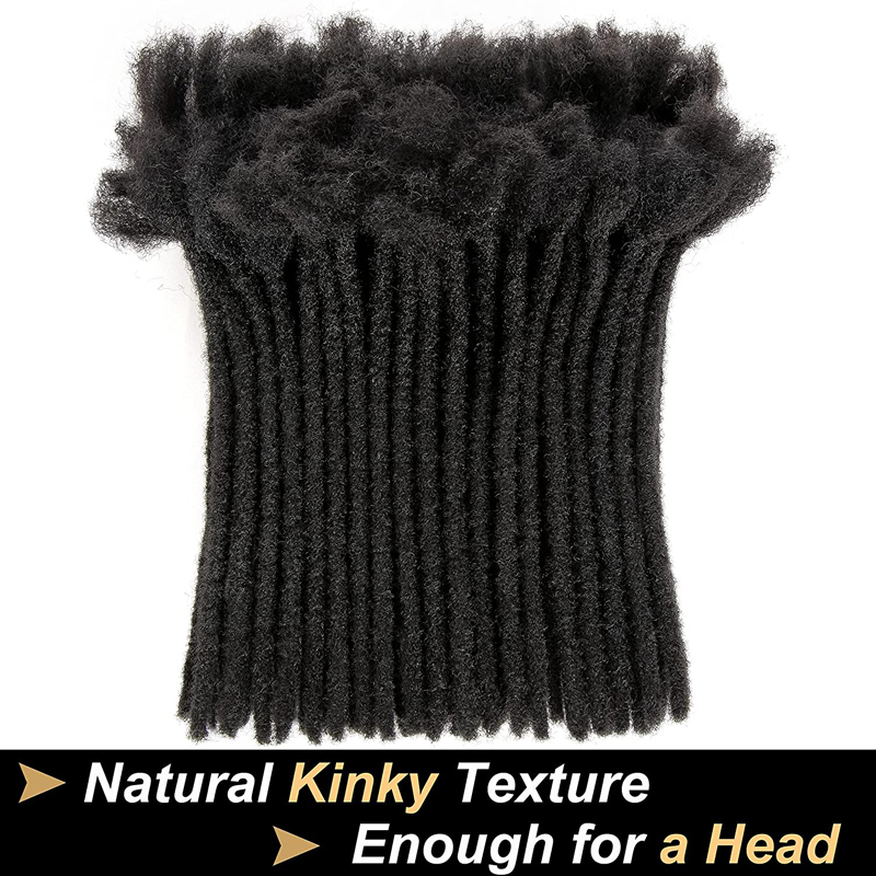 Afro hairstyles dreadlock locs Synthetic Fiber hairs Extensions  For Men Women children 8inch black brown gold 10Strands 0.9cm Thickness