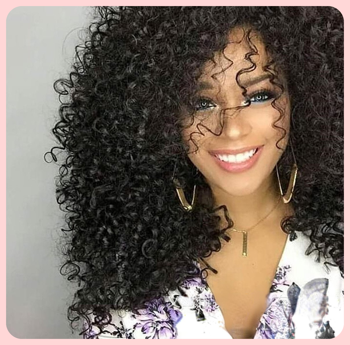 Fashional  Short Afro Curly Bob Wig Bob for Black Women Curly Synthetic Hair Wig explosive hairstyle 16 inch for women and girls gift
