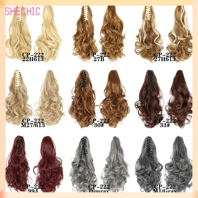 Hair wigs Synthetic Extension populor beatuful Ponytails High Temperature Curly Ponytail women girls gift