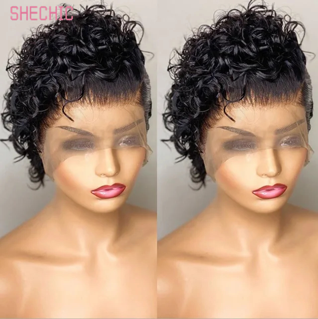 100% Raw Virgin Human Hair  Wig,Brazilian Hair Hd Full Lace Frontal  Wigs,Aligned Virgin Hair Wigs 6INCH 100g