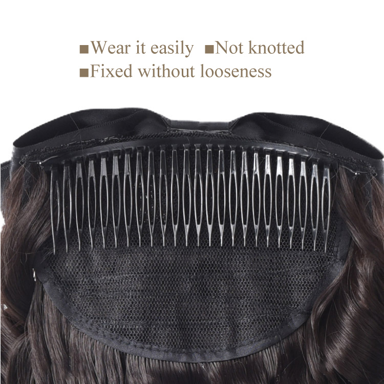 Popular summer wigs   Black Hat wig female  bobo straight wig fashion cap natural hair for lady Brown and black 14 Inch