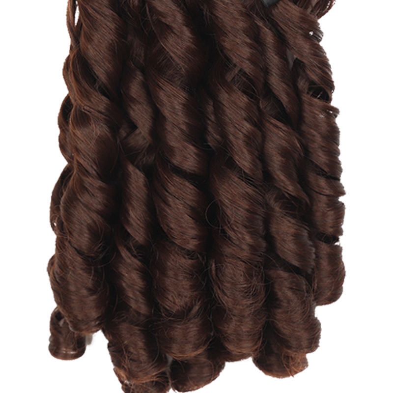 New hair wig pony tail girls and women and children curly wig 10/14inch Synthetic Extensions as Butterfly convenient