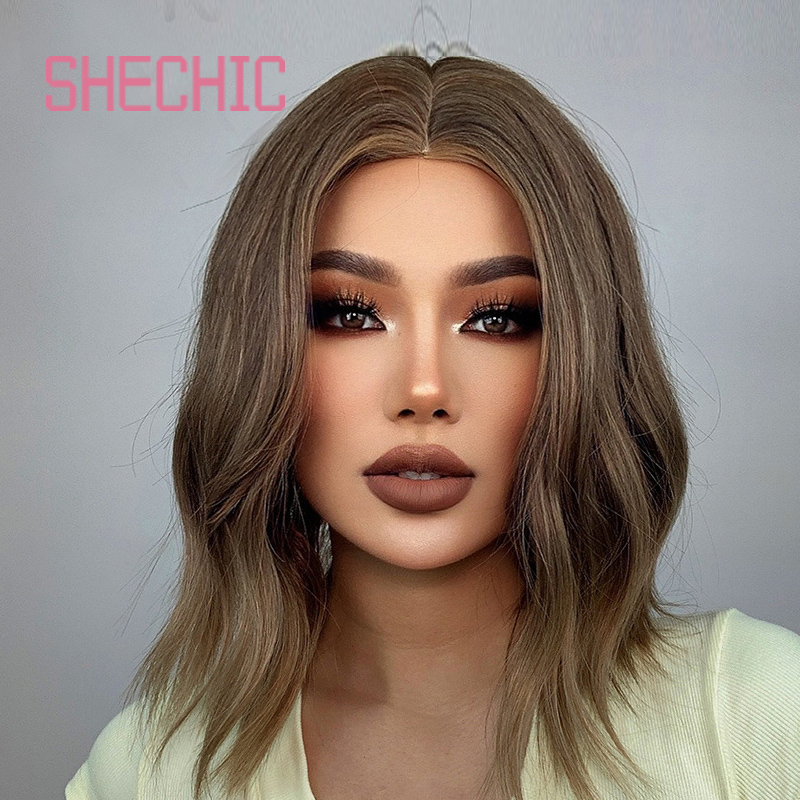 Female Hair wigs women girls synthetic hair for lady shoulder lenghth curly wave hair wigs 14inch 200g other short wigs