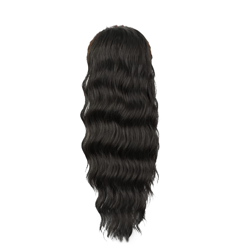 Hair Wigs Synthetic Extensions Ponytail Water Wave Long Curly  22inch for Work Party School and Gift