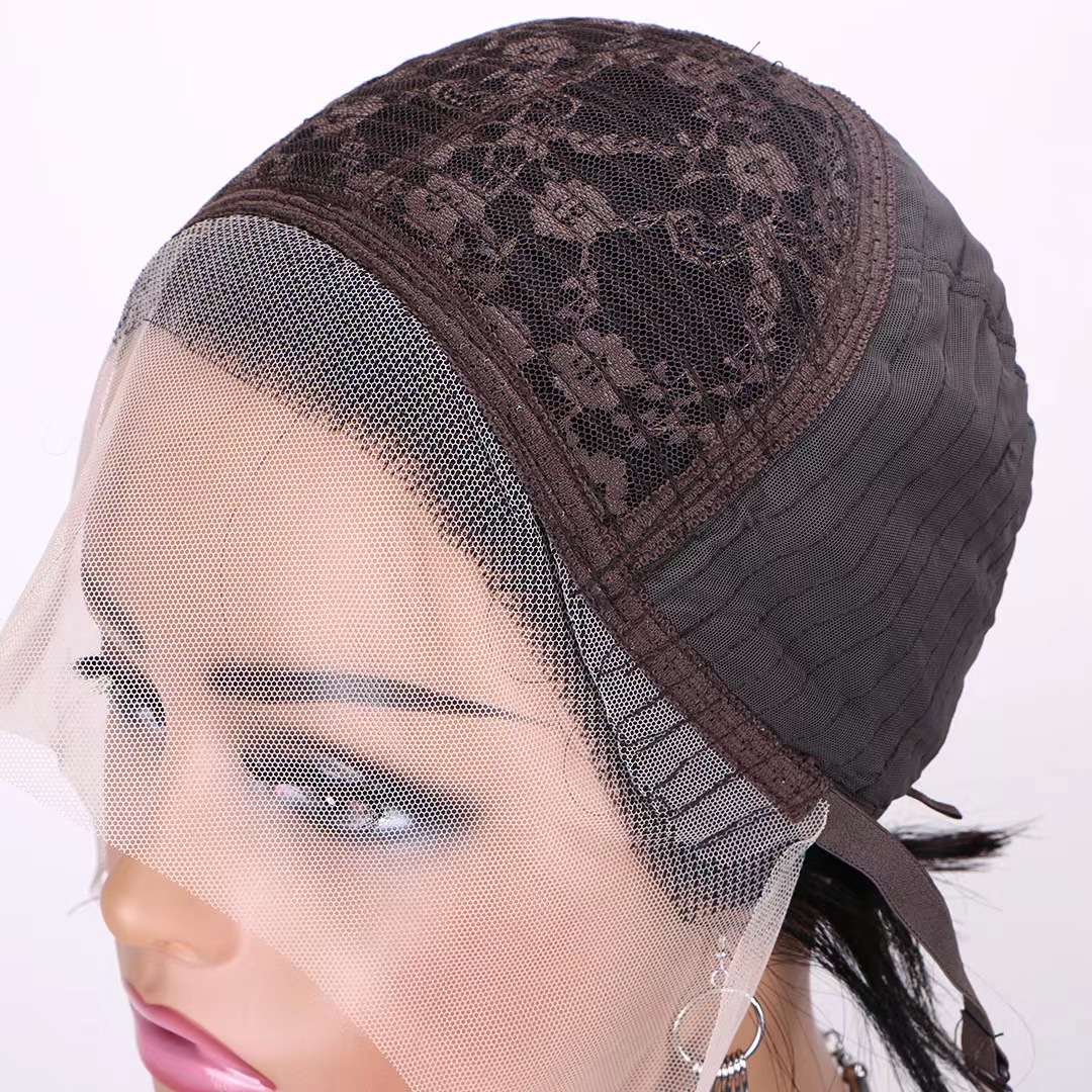 100% Raw Virgin Human Hair  Wig,Brazilian Hair Hd Full Lace Frontal  Wigs,Aligned Virgin Hair Wigs 6INCH 100g