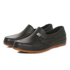 Men's chef shoes plastic waterproof non-slip work shoes rubber shoes black 44 Black 41