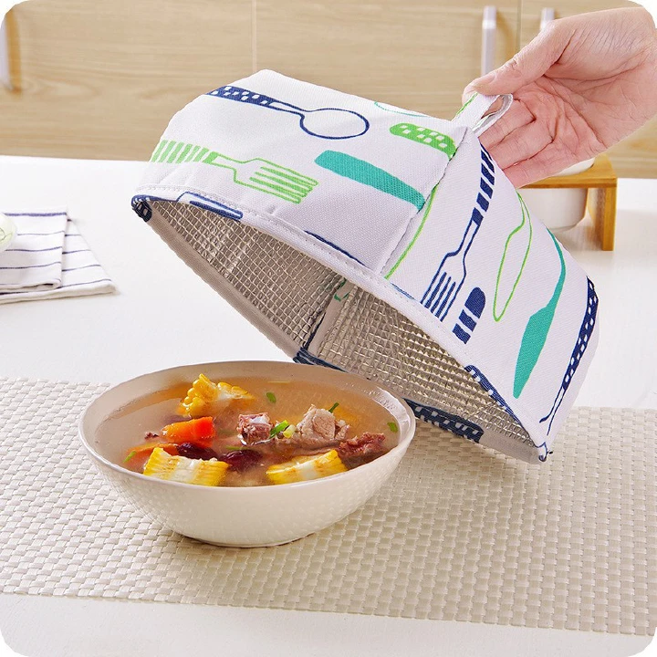 Household Collapsible  Food Keep Warm Umbrella Cover Picnic Barbecue Party Anti Mosquito Fly Net Tent For Dinner Table