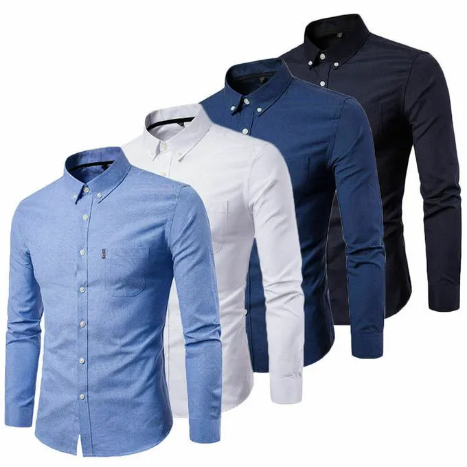 Fashion 4-Pack Turkey Men’s Official Shirts – Premium Slim Fit Design – 100% Pure Cotton for Unparalleled Comfort and Timeless Style