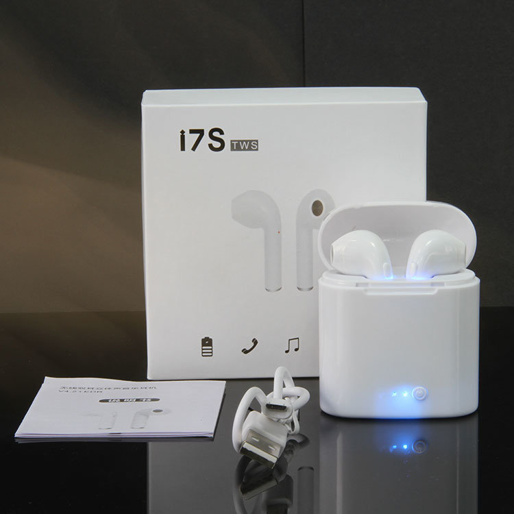 i7S TWS Bluetooth Earphones Long lasting Wireless Earbuds iPhone Samsung Android with Charging Box