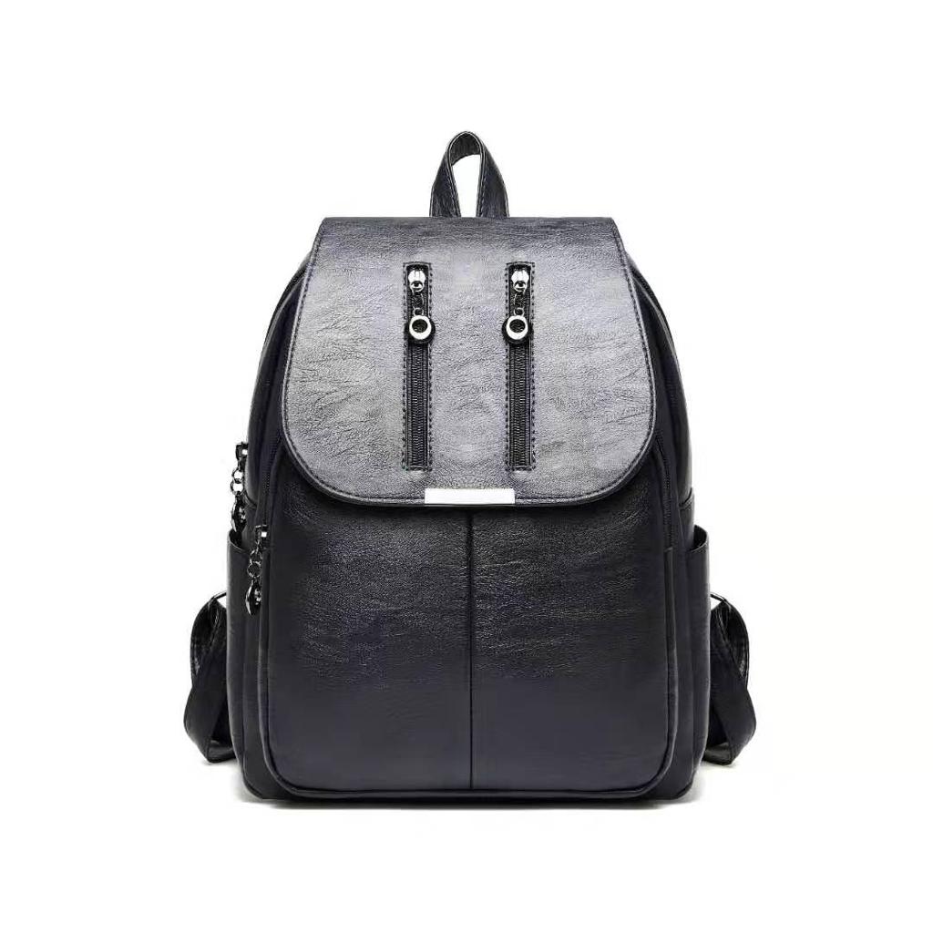 Fashion Shoulder Bag Rucksack PU Leather Women Ladies Backpack Travel bag Mini Backpack black one size