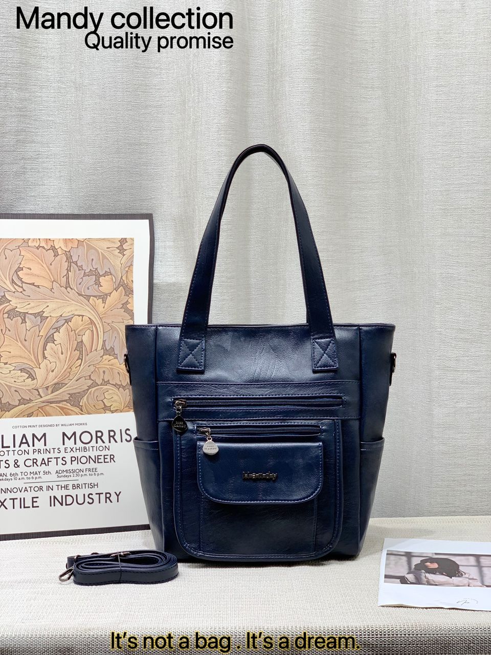 High Quality Classic Vintage Women Fashion Mandy Collections Ladies PU Leather Women Set Handbags (It is not a bag it is a dream)