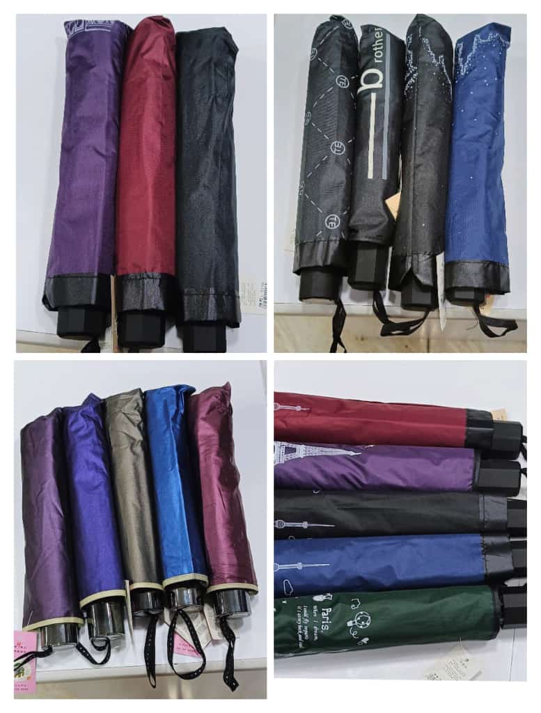 Folding Umbrellas Windproof Travel Umbrellas for Rain - Covers 2/3 people when fully opened, Lightweight, Strong, Compact with for Men & Women