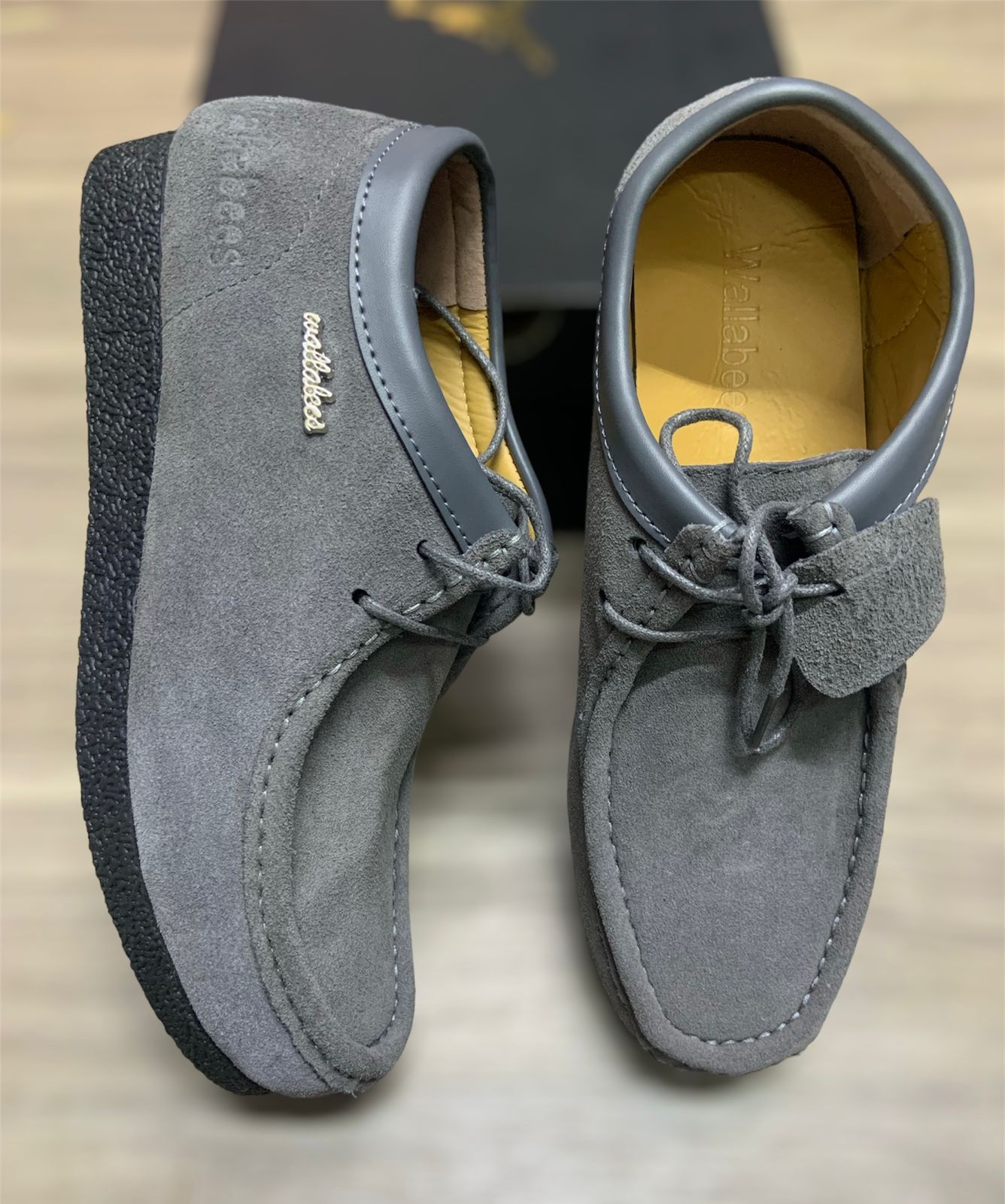 High Quality Leather Clarks Wallabees  leather Suede Quality Design Men Fashion