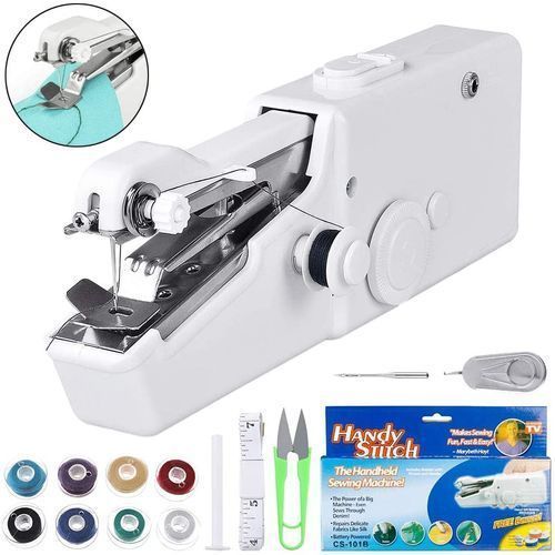 Portable Mini Hand Sewing Machine Quick Handy Sew Needlework