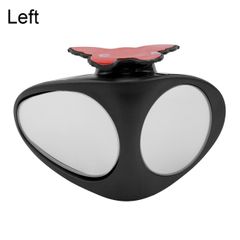 1 Piece 360 Degree Rotatable 2 Side Car Blind Spot Convex Mirror Automibile Exterior Rear View Parking Mirror Safety Accessories left