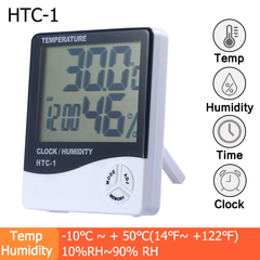 Mini LCD for Wireless Thermometer LCD Smart Electric Digital Hygrometer Thermometer Weather Station Clocks White one size