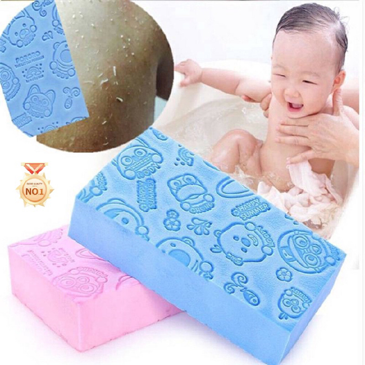 Hot Sponge Clay Bath Sponge Printed Scrub Shower Baby Scrubber Washing Pororo sponge