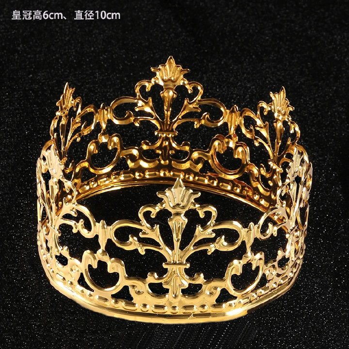 Birthday cake, crown baking, decoration, desserts, holiday decorations, new iron art crown wedding decorations Purchase one and receive two