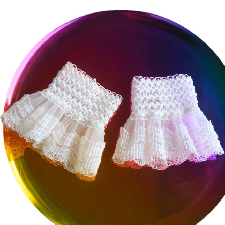 喇叭袖假袖子假袖口手腕套仙女袖套装饰手套婚礼新娘装饰婚纱手套 Flare sleeves, fake sleeves, fake cuffs, wrist sleeves, fairy sleeves, decorative gloves, wedding bridal decorations, wedding gloves