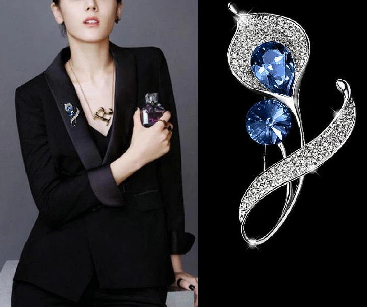 Spring and summer new brooch anti stray light brooch east gate flower fashion trend personalized scarf buckle clothing accessories brooch jewelry, beauty and connotation go hand in hand