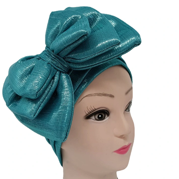 Fashionable and Sexy Beauty Stripe Butterfly Hat Three Layer Butterfly African Hat Ethnic Hat Muslim Hat