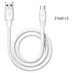 Upgrade Extra Thick 120W 6A (Extemely Fast) Charging Cable Type C,iPhone,Micro USB,High Speed Data Sync USB Cable For most phone(iphone,Samsung,tecno,xiaomi,oppo,infinix,etc.) White type c