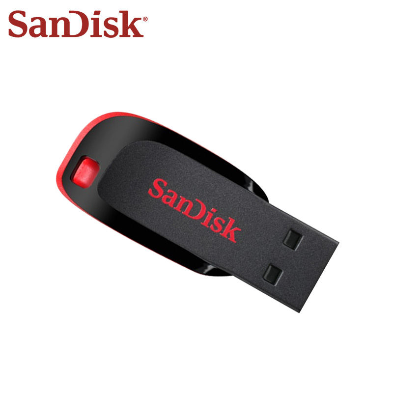 Original SanDisk Cruzer Blade USB Flash Drive USB CZ50 Pen Drive 16GB 32GB 64GB 128GB Support Official Verification