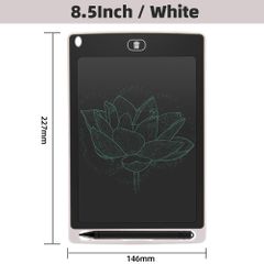 8.5 inch LCD Writing Tablet Electronic Drawing Board Kids Graffiti Sketchpad Toys Handwriting Blackboard Magic Drawing Board Art Painting Tool Toy White 8.5 inch Multicolor