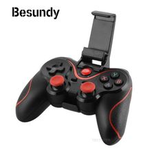 Gamepad X3 Wireless Bluetooth Joystick PC Android Game Console Controller BT4.0 Game Pad For Android IOS Phone PC Tablet TV Box Holder Black with Holder Wireless Gamepad Controller