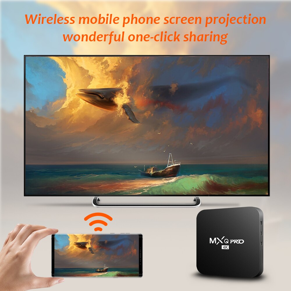 1+8G MXQpro RK3229 Android 10.1 Smart TV Box 4K Youtube Media Player TV BOX   Remote Control TV Set Top Box