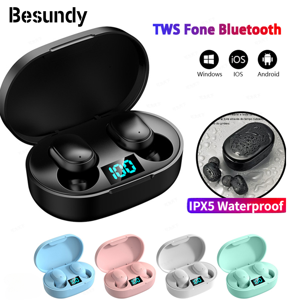 LED Digital Display Bluetooth Earpods TWS Bluetooth Earphones Wireless bluetooth headset Noise Cancelling With Microphone Headphones With Charging Case For All Phone