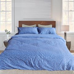 4pcs Bedding Sets Comforter Set Bedding Duvet(1pc Duvet&1pcs Bed sheet&2pcs Pillow covers）blue Blue 6*6