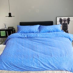4pcs Bedding Sets Comforter Set Bedding Duvet(1pc Duvet&1pcs Bed sheet&2pcs Pillow covers） Blue 5*6