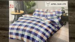 4pcs Bedding Sets Comforter Set Bedding Duvet(1pc Duvet&1pcs Bed sheet&2pcs Pillow covers） Blue 5*6